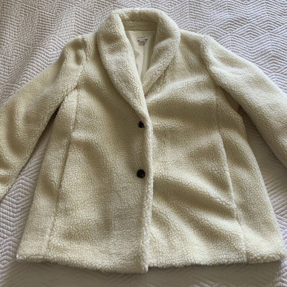 Jcrew fuzzy jacket